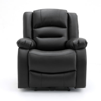 Arlo Black or Grey Leather Like Electric Reclining Sofa Suite 3 + 2 USB + Drinks Tray