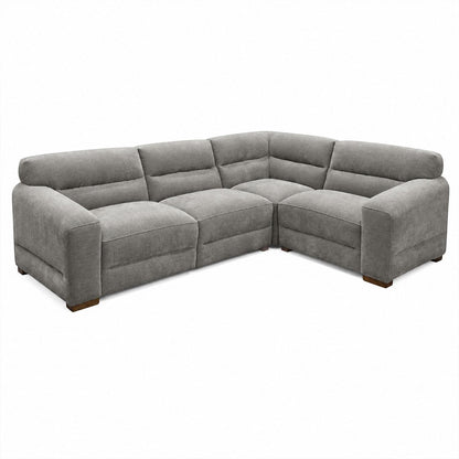 Clifton Universal Corner Sofa Soft Fabric Grey Green Charcoal