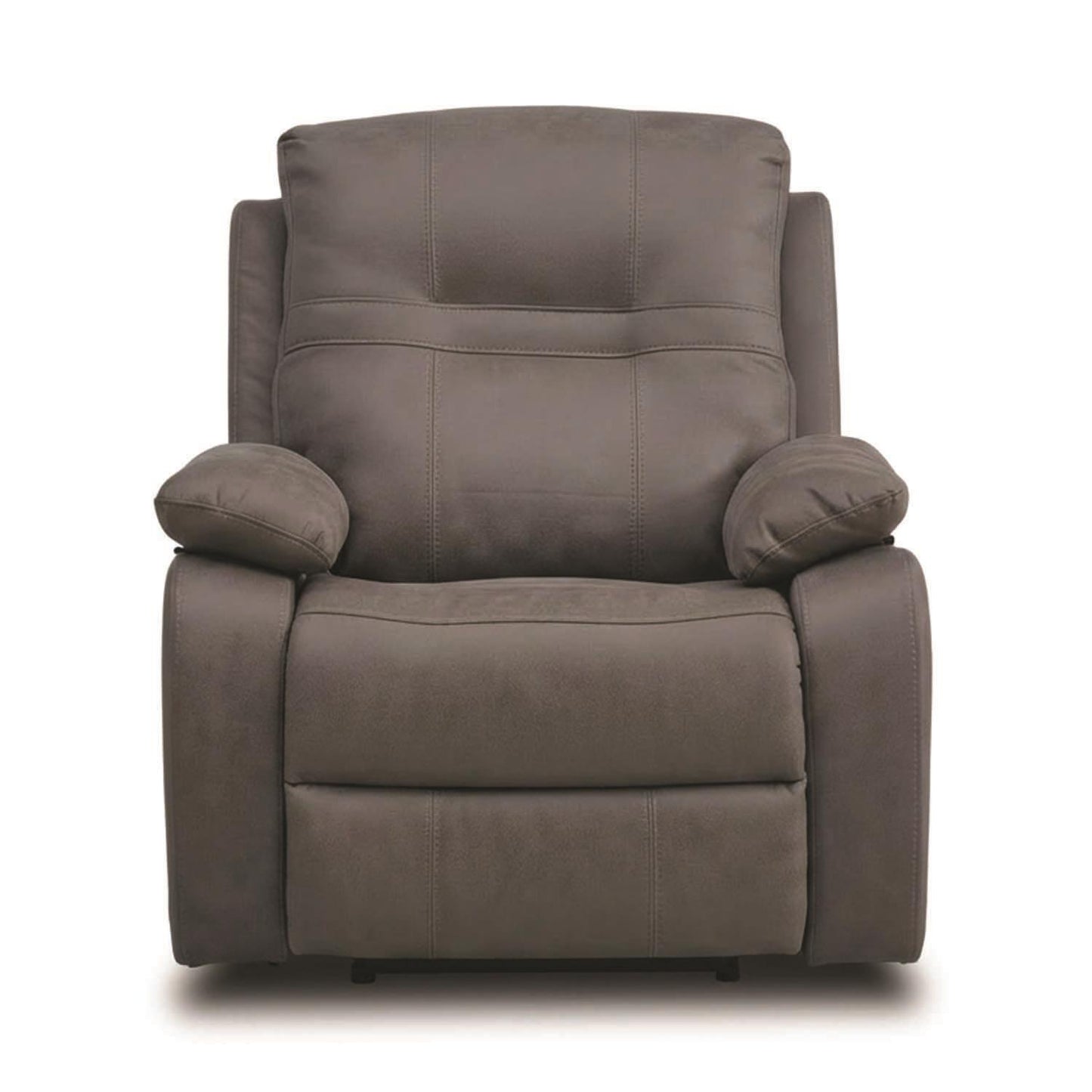 Jax Grey Fabric Electric Power Reclining Armchair Single Seater