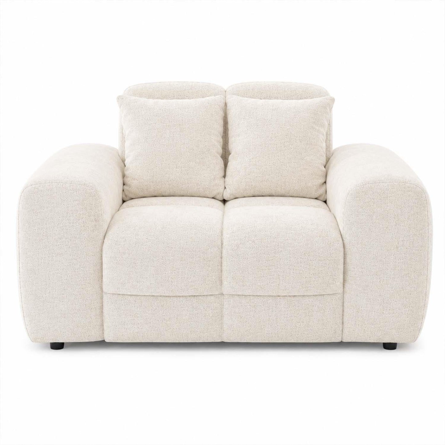 Jenson Plush Velvet Armchair with Deep Seat & Thick Boxed Arms
