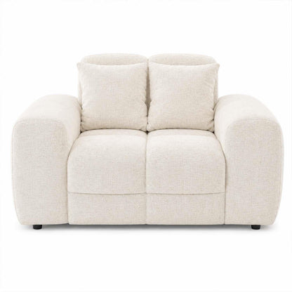 Jenson Plush Velvet Armchair with Deep Seat & Thick Boxed Arms