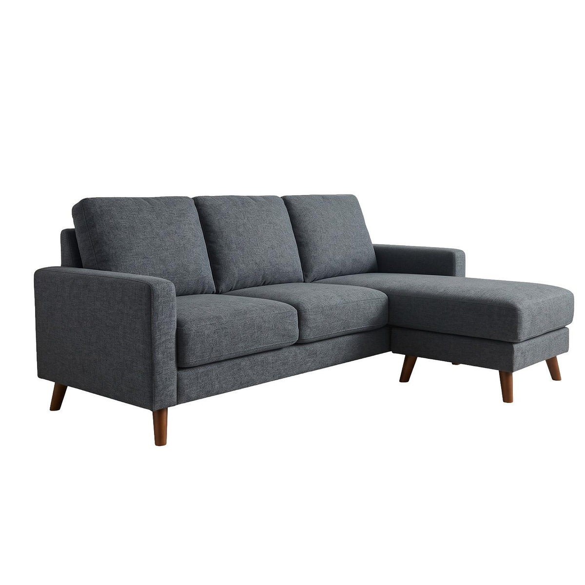Jasper Universal Corner Sofa Reversible Chaise Dark Grey Grey Beige