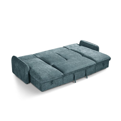 Seattle U Shaped 5 Seater Fabric Corner Sofa Bed