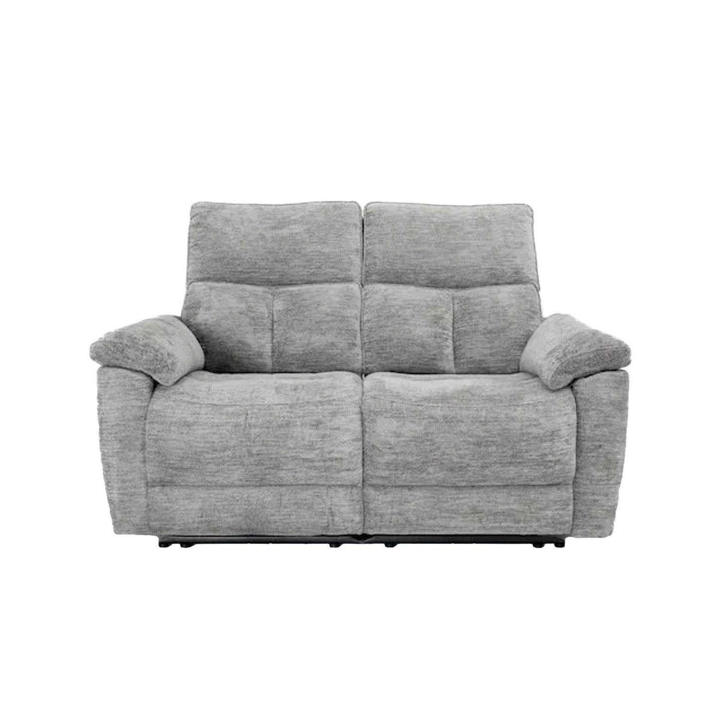 Kent Electric Reclining 2 Seater Sofa Lucy Dove Grey USB Charging