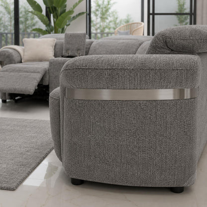 Buxley 5 Seater Electric Reclining Corner Sofa Wireless Charging