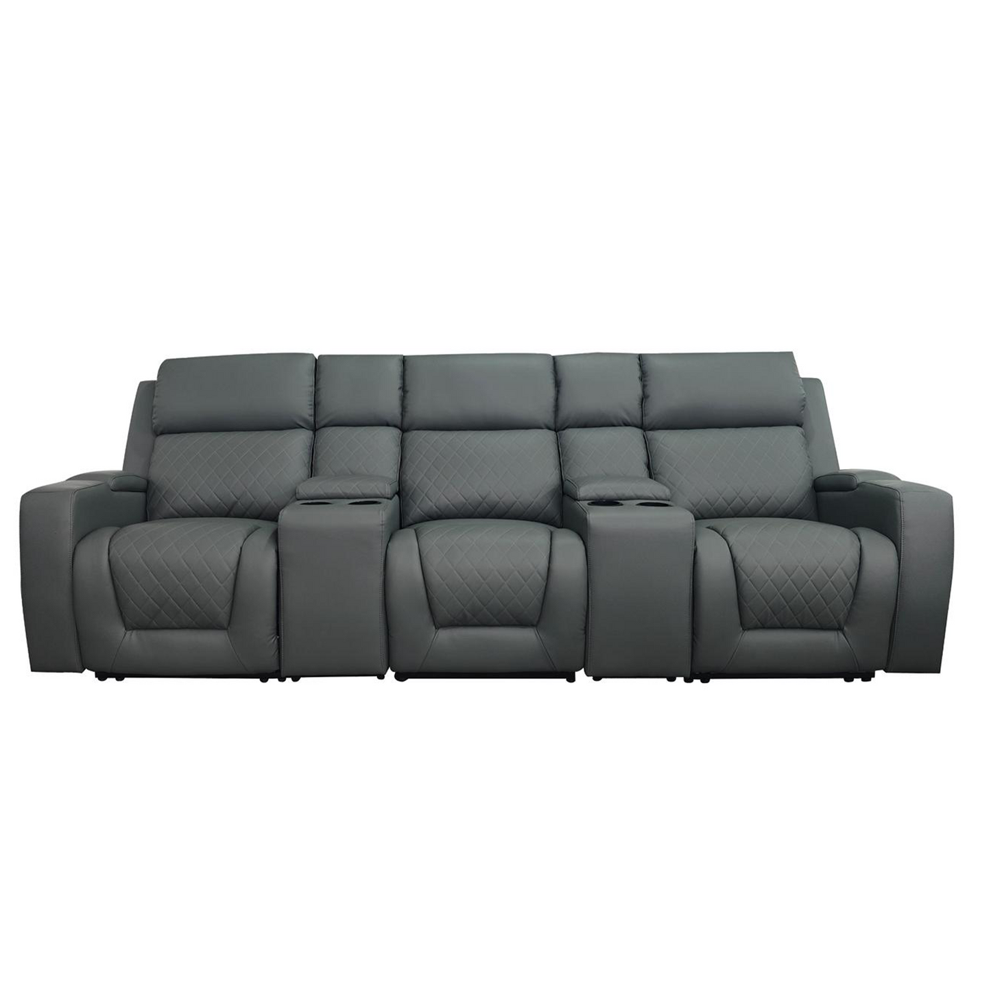 Florida Cinema 3 Seater Electric Reclining Leather Sofa