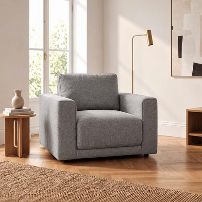 Melrose Woven Fabric 3 + 2 + 1 Three Piece Sofa Suite Beige or Grey