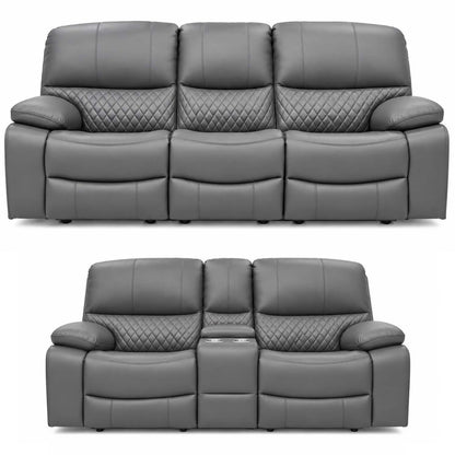 Bentley Electric Recliner Sofa Suite 3 + 2 Seater, Eco Leather
