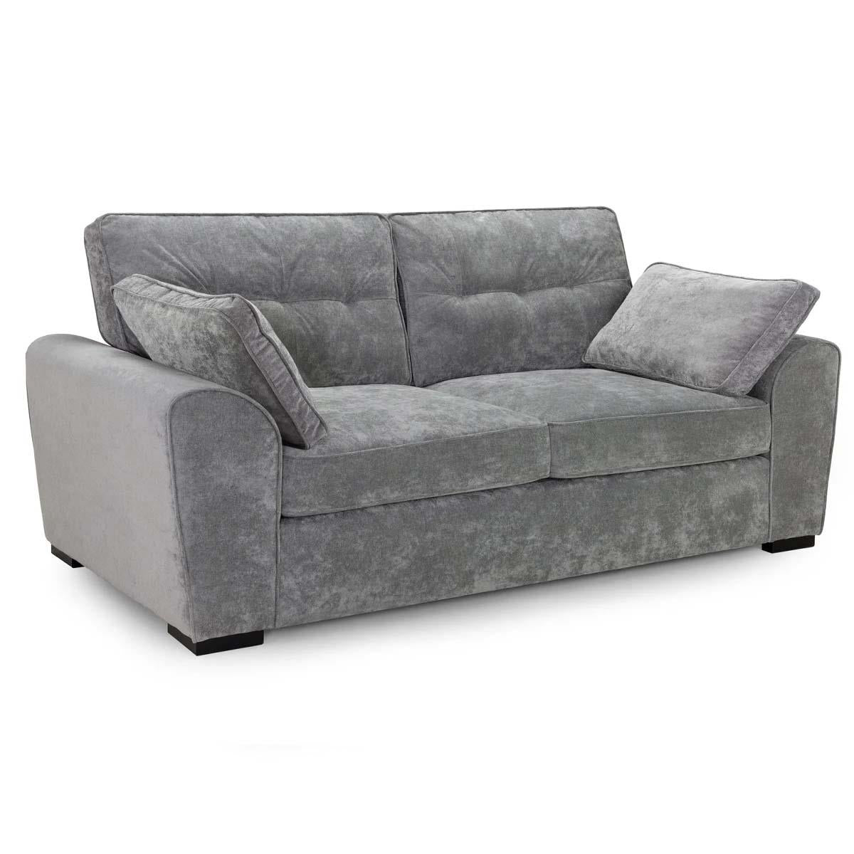 Montford Grey Fabric 3 + 2 Sofa Suite High Back