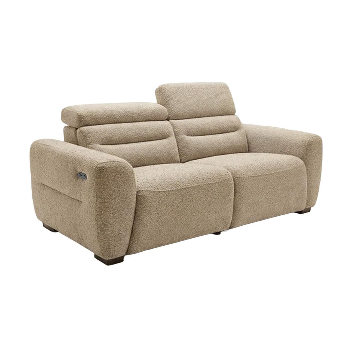 Thornton 3 Seater Electric Recliner Sofa Boucle USB Beige or Grey