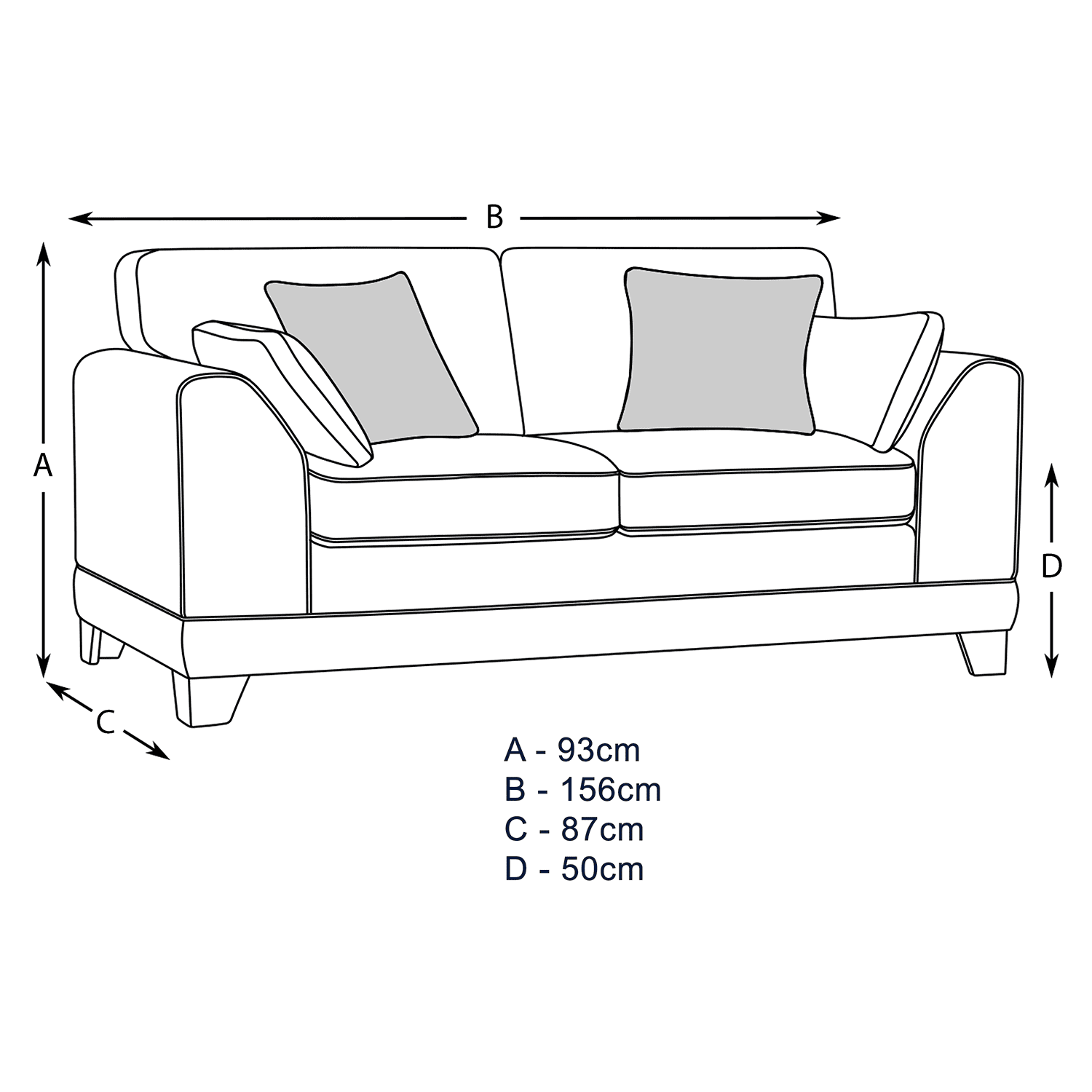 Hilliard Fullback Fabric Sofa Suite - 3