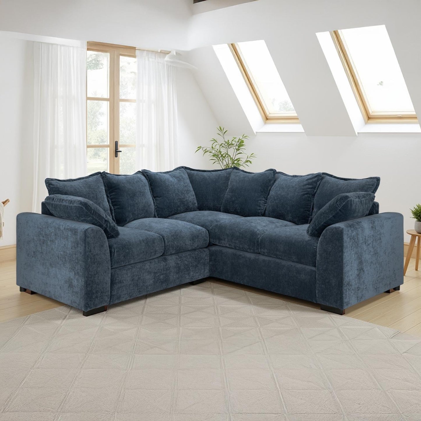 Colby 5 Seater L Shaped Corner Sofa Fabric