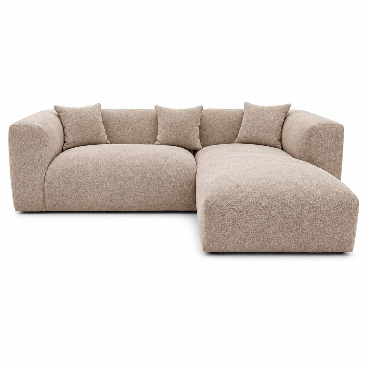 Ely Cloud Chaise L-Shaped Corner Sofa, Linen Fabric, LHF or RHF