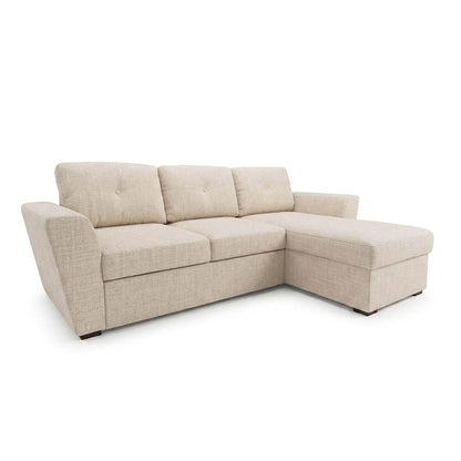 Oregon Universal 3 Seater L shaped Spill Resistant Fabric Corner Sofa Bed