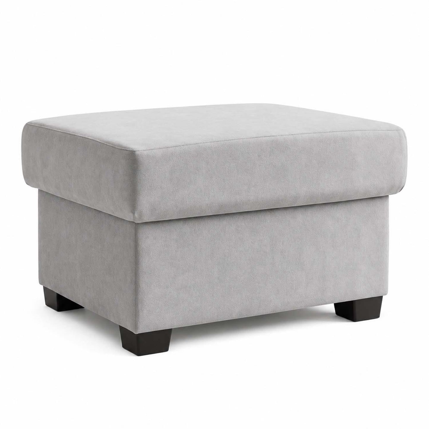 Milan Footstool With Storage Black Grey Mink