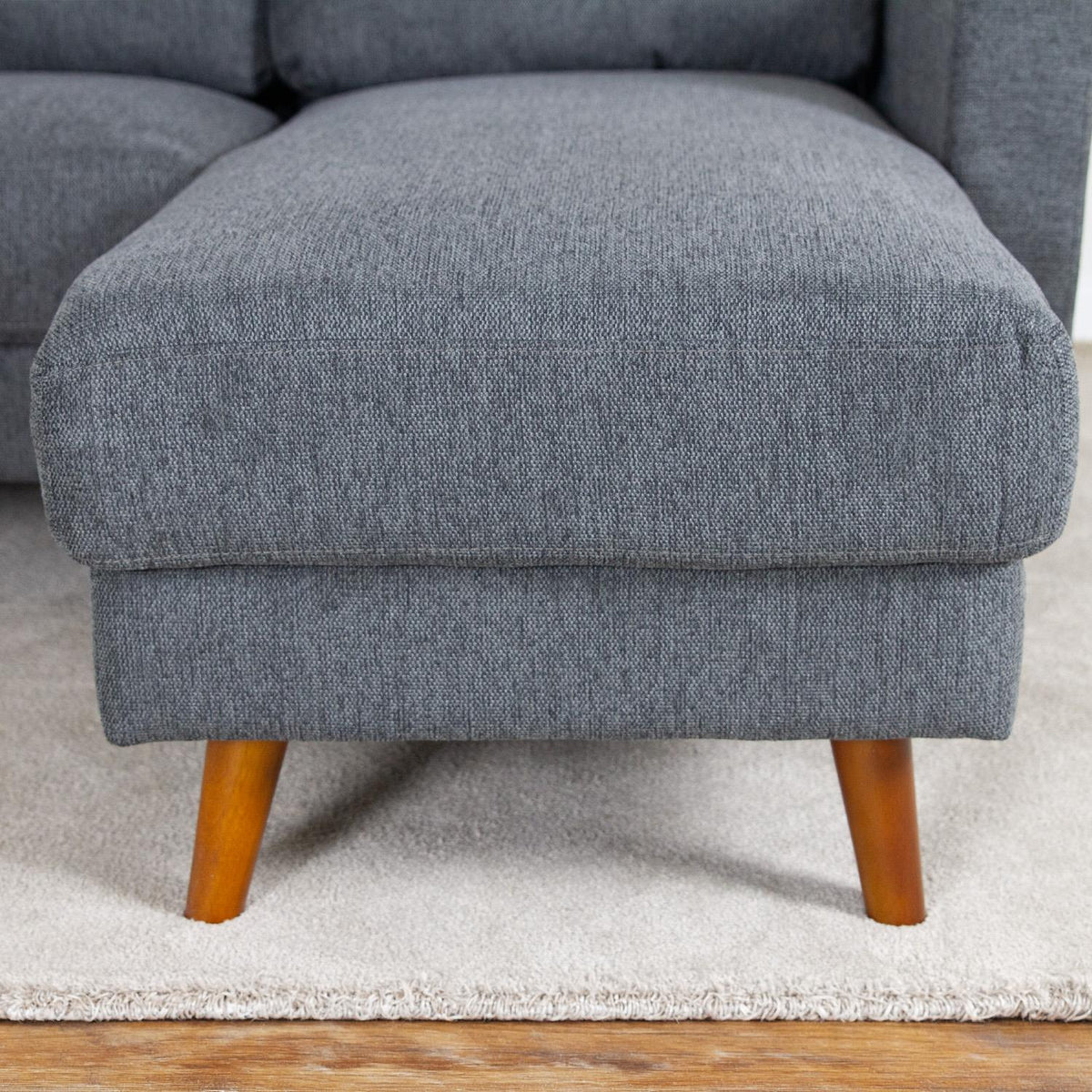 Jasper Universal Corner Sofa Reversible Chaise Dark Grey Grey Beige