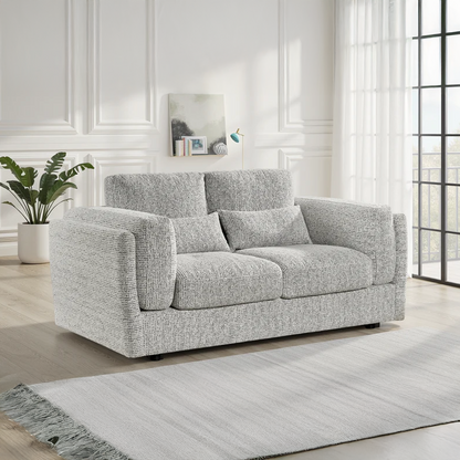 Bali Modern 2 Seater Chenille Sofa Beige or Grey