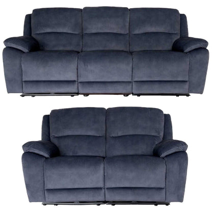 Bella Electric Reclining 3 Piece Sofa Suite 3 + 2 + 1 Grey