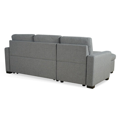 Arden Grey 3 Seater L Shaped Universal Sofa Bed With Storage Living Room