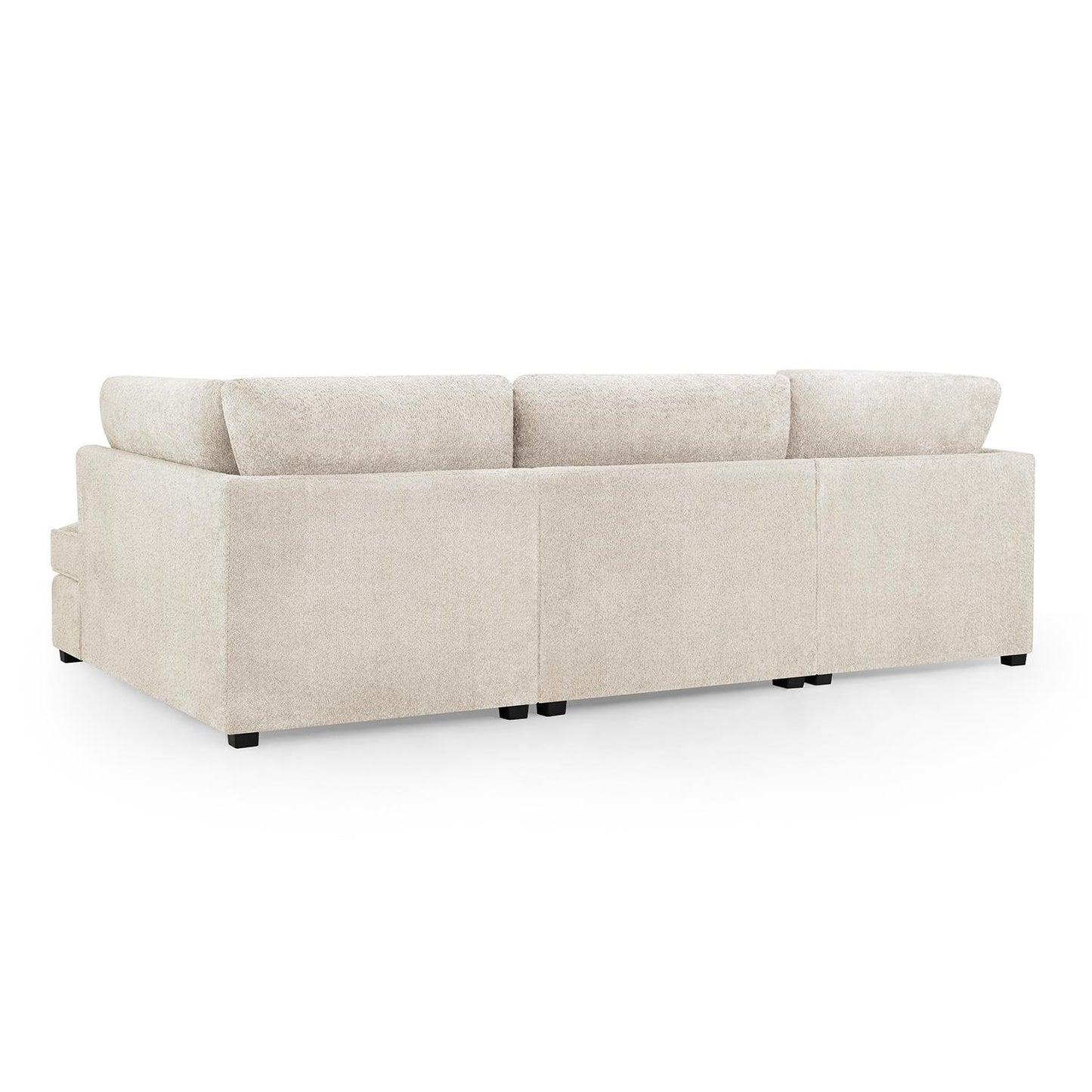 California Boucle Beige or Grey U shaped 6 Seater Sofa