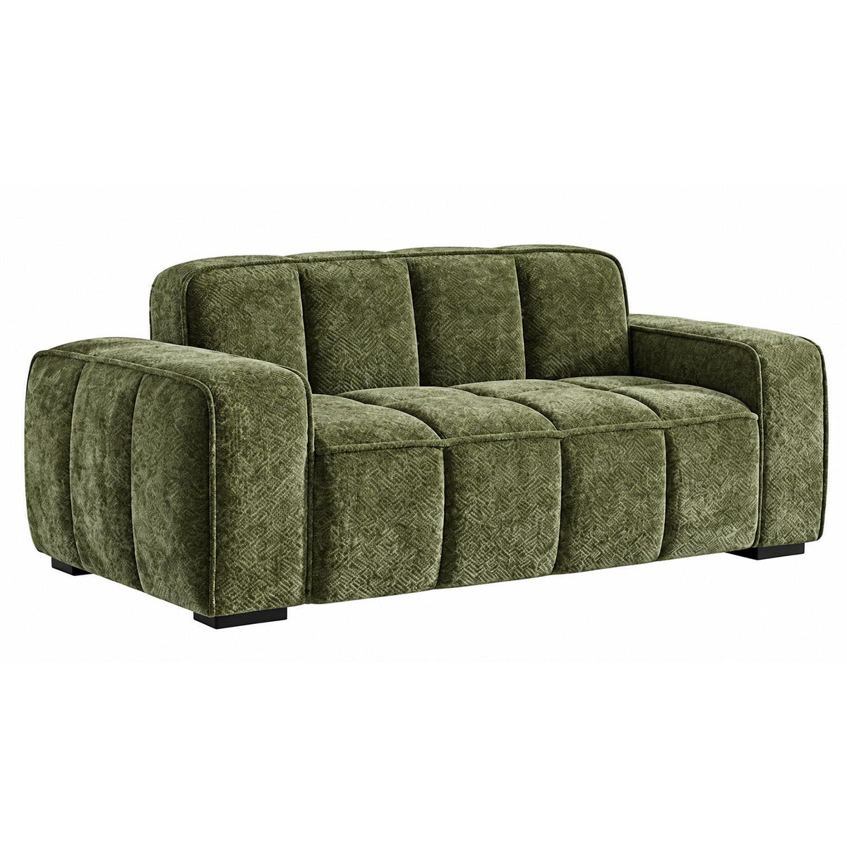 Preston 2 Seater Sofa Woven Fabric Beige Grey or Olive
