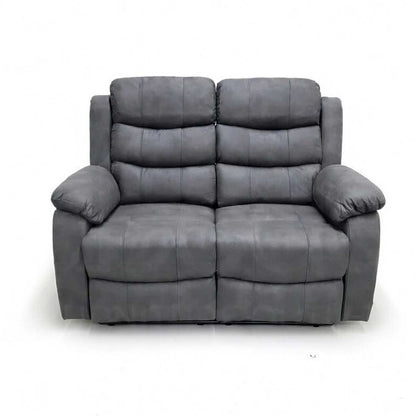 Alaska Grey 3 Piece Reclining Sofa Suite