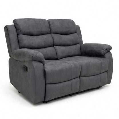 Alaska Grey 3 Piece Reclining Sofa Suite
