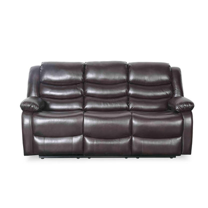 Cortland Leather Look 3 + 2 Sofa Suite Manual Reclining Black or Brown