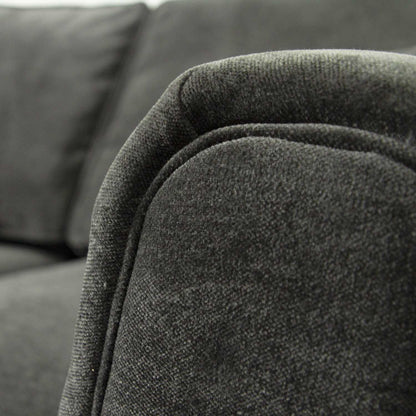 Ascot Large 3 Seater Sofa Chenille Fabric Beige or Charcoal