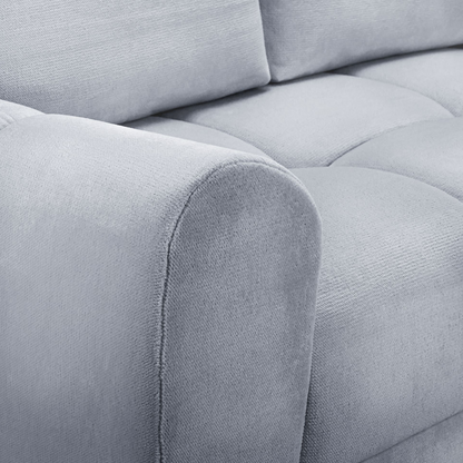 Zura Plush Fabric Large 2 Seater Sofa | Cream, Grey or Mocha