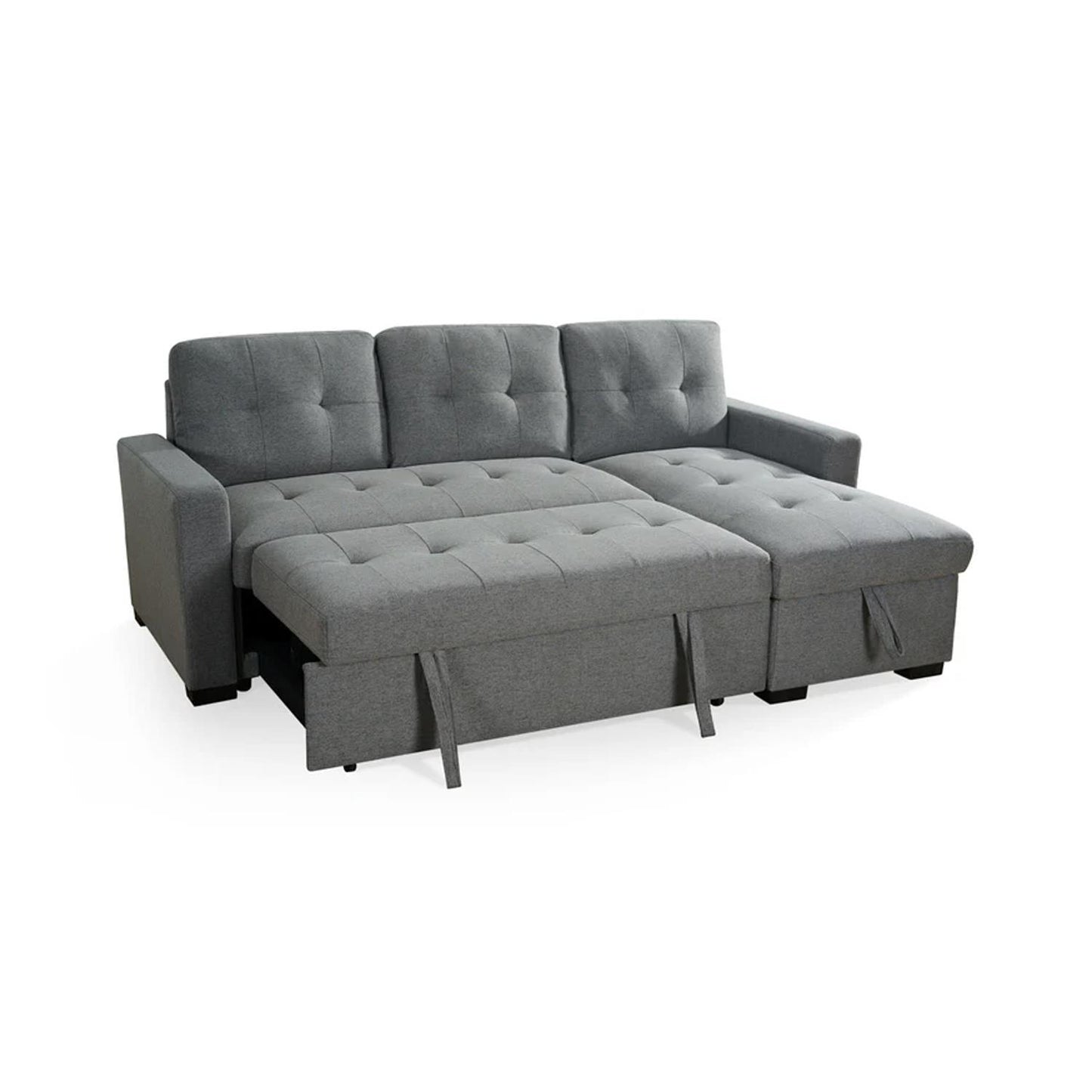 Arden Grey 3 Seater L Shaped Universal Sofa Bed With Storage Living Room