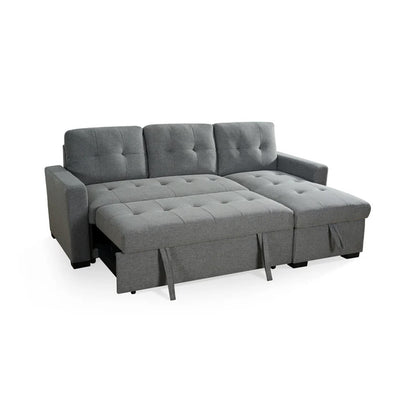 Arden Grey 3 Seater L Shaped Universal Sofa Bed With Storage Living Room