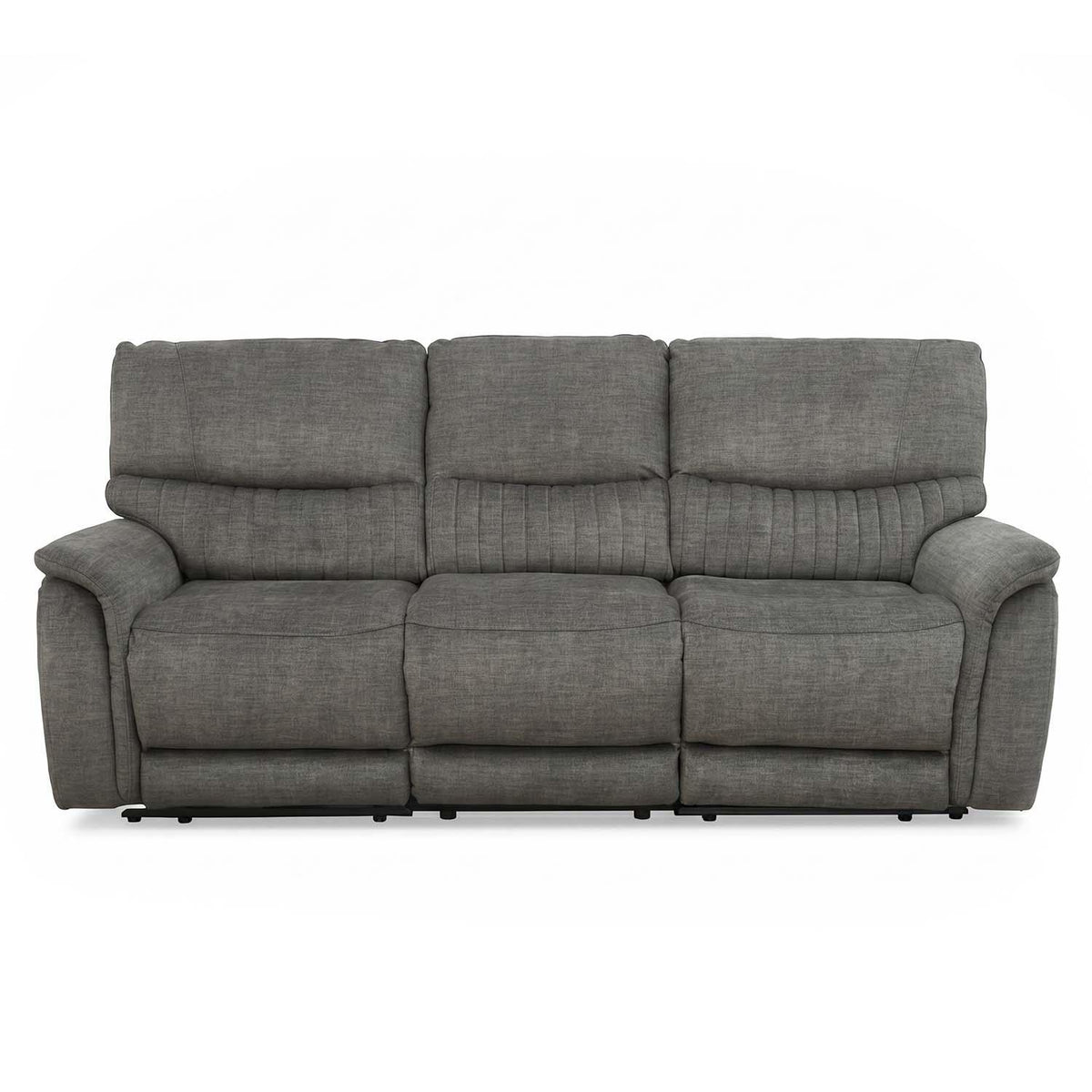 Hoxley Electric Reclining 3 Seater Sofa Settee  Charcoal USB Charging
