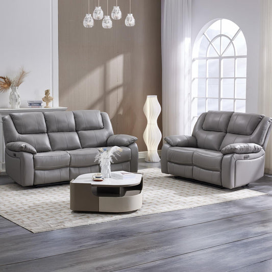 Knowle Electric Reclining Sofa Suite 3 + 2  Pisa Grey