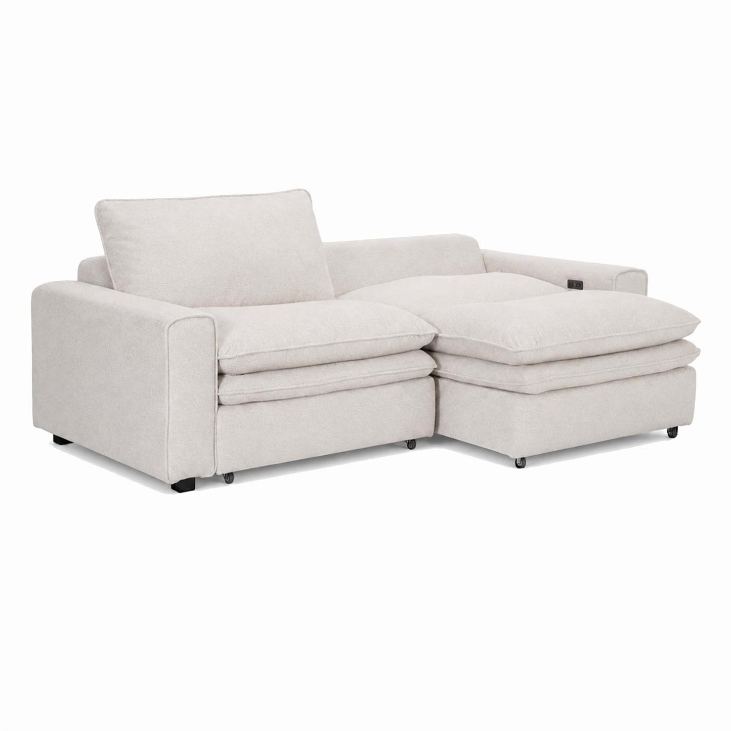 Finchley Cloud Electric 2 Seater Sofa Bed with Power Sliding Seats