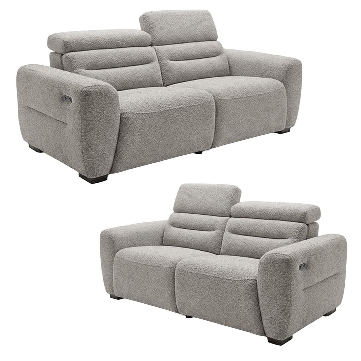 Thornton 3 + 2 Electric Recliner Sofa Suite Boucle Beige or Grey