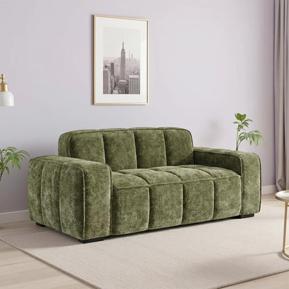 Preston 3 2 Sofa Suite Woven Fabric 2 Piece Set Beige Grey Olive