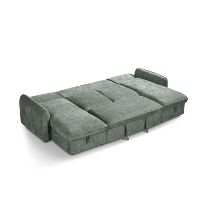 Seattle U Shaped 5 Seater Fabric Corner Sofa Bed
