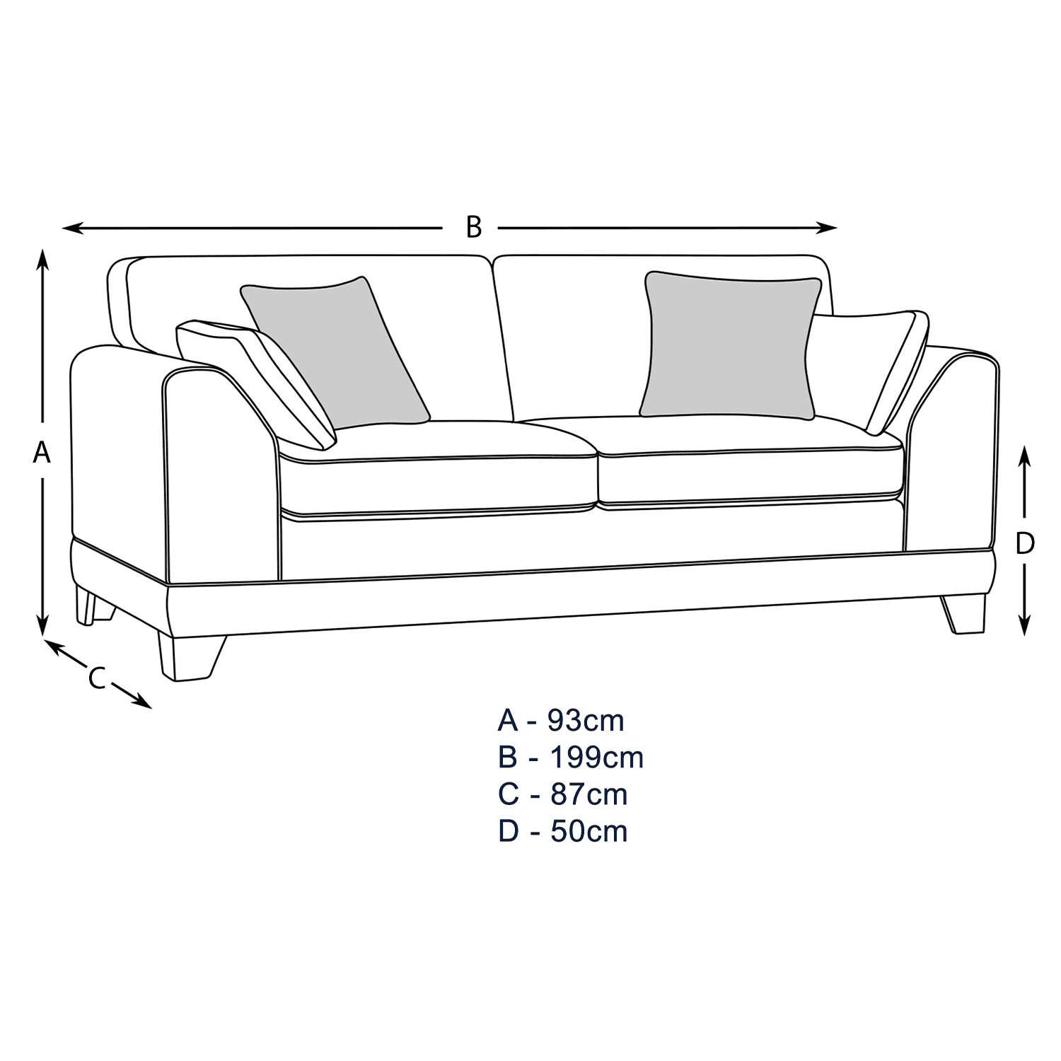 Hilliard Fullback Fabric Sofa Suite - 2