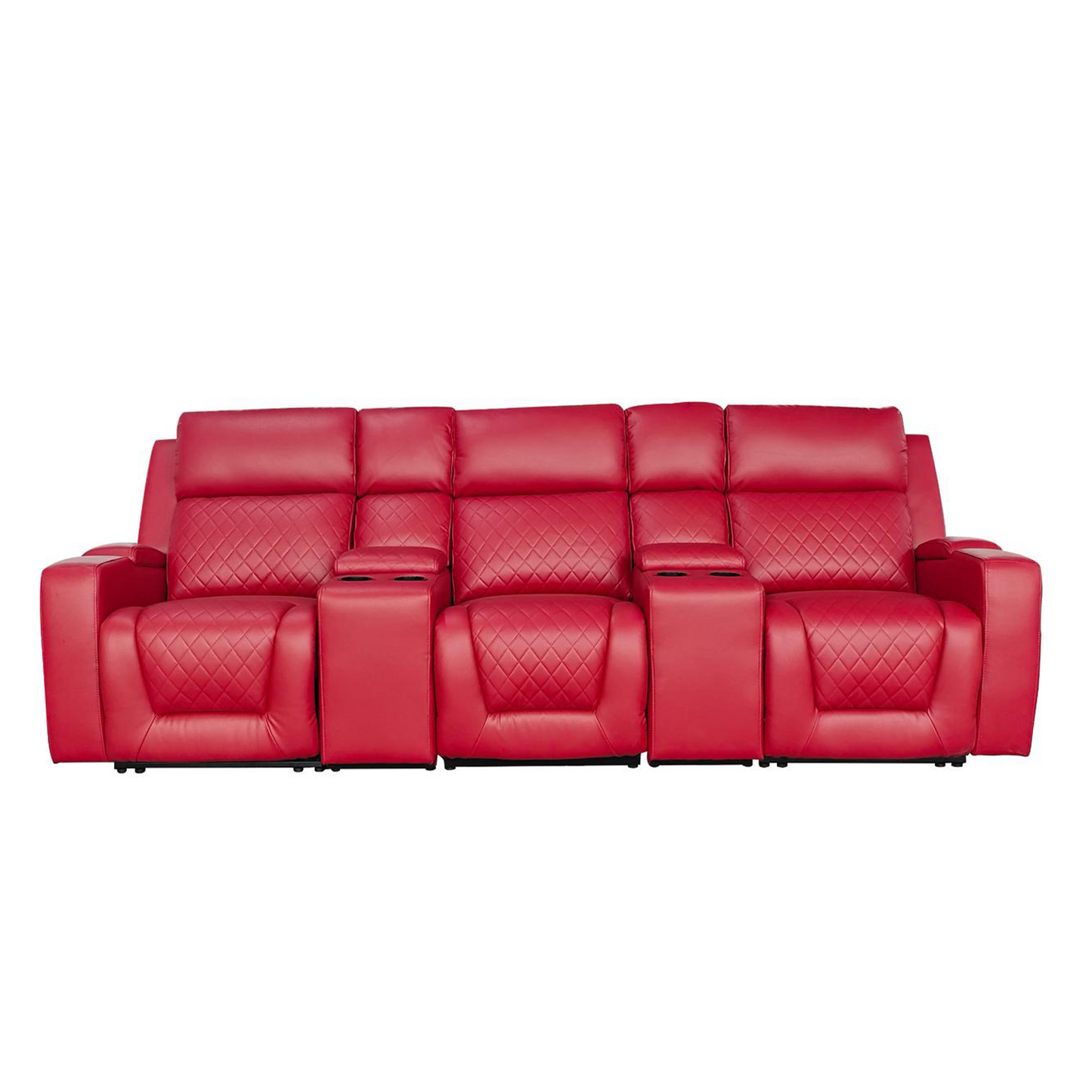 Florida Cinema 3 Seater Electric Reclining Leather Sofa