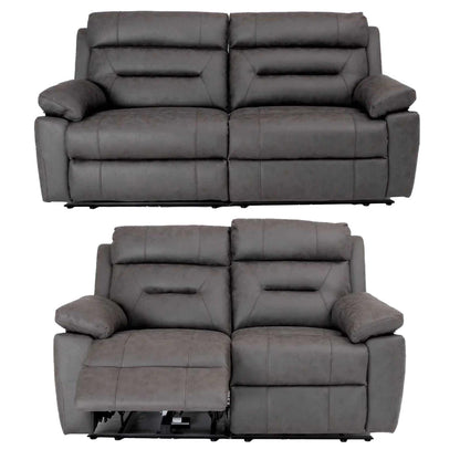 Lucy Electric Reclining Sofa Suite 3 + 2 Ink Grey