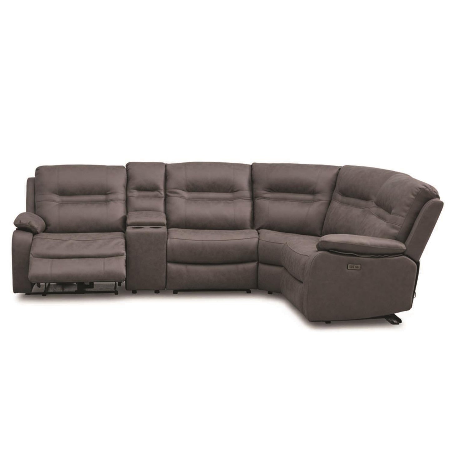 Jax Grey Fabric Right Hand Facing Electric Reclining Corner Sofa