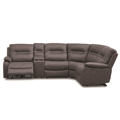 Jax Grey Fabric Right Hand Facing Electric Reclining Corner Sofa