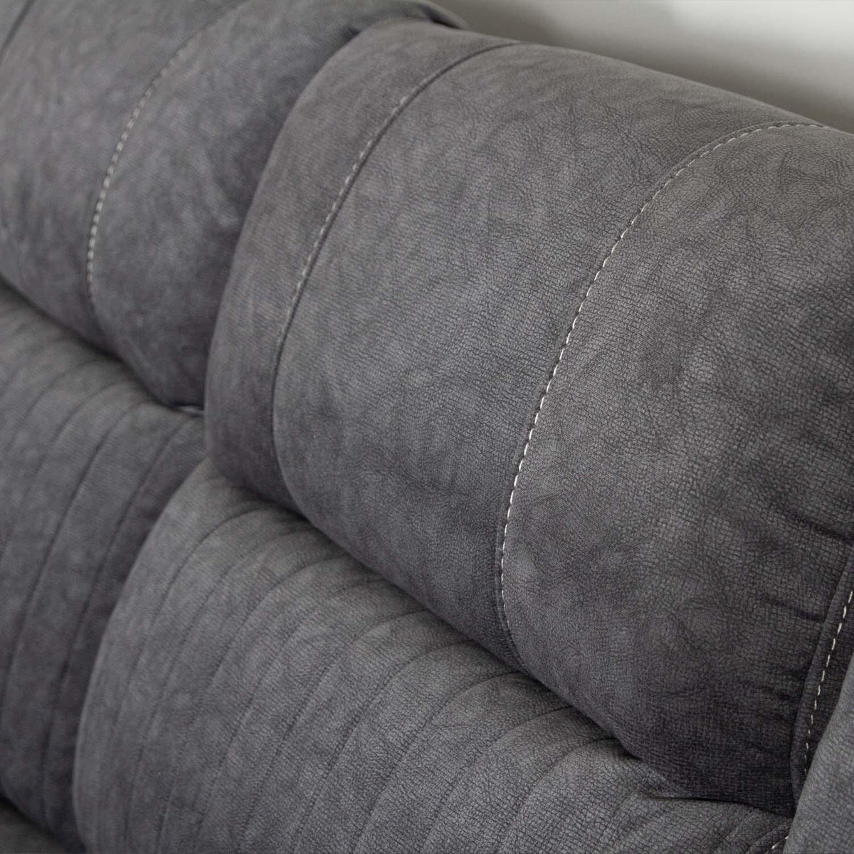 Anna Grey Fabric 5 Seater Electric Recliner Corner Sofa USB