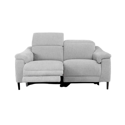 Oscar Electric Reclining 3 Piece Sofa Suite 3 + 2 + 1 Ivory Fabric