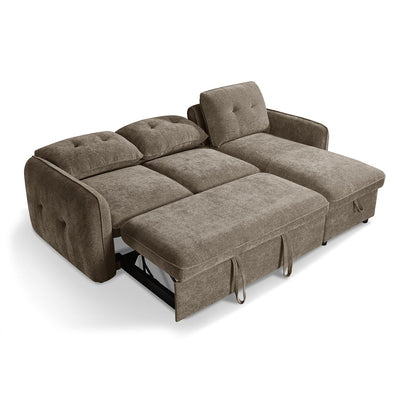 Seattle L Shaped 4 Seater Fabric Corner Sofa Bed