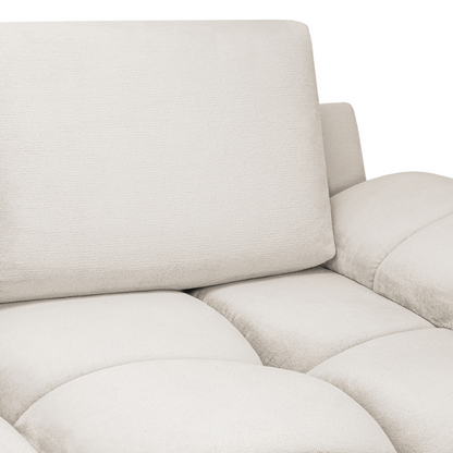 Zura Plush Velvet Large 3 Seater Sofa | Cream, Grey or Mocha