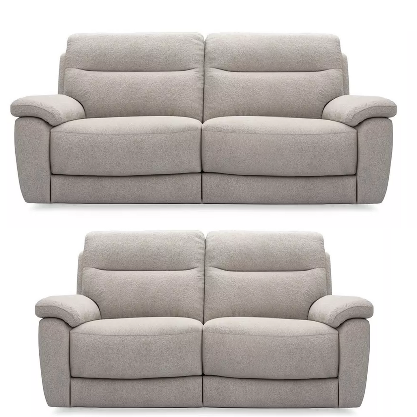 Keswick Power Recliner Beige or Grey Sofa Suite