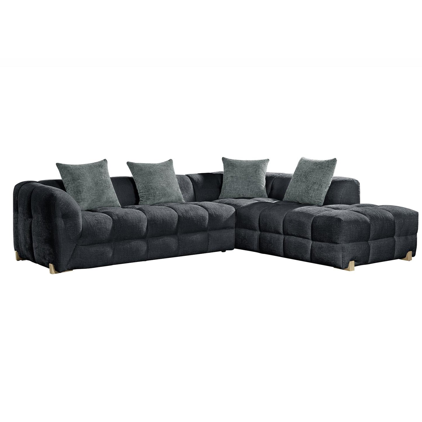 Geneva 5 Seater L Shaped Corner Sofa Right Hand Facing