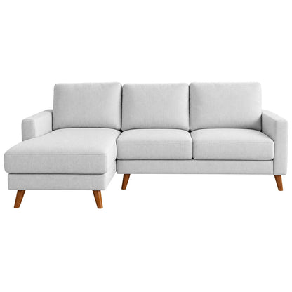 Jasper Universal Corner Sofa Reversible Chaise Dark Grey Grey Beige
